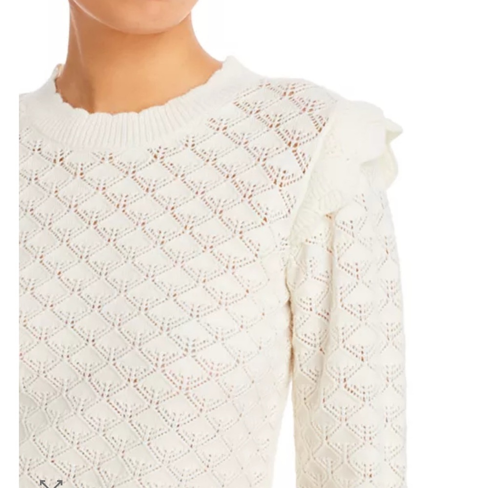 Aqua Cream Crew Neck Sweater - Picture 3 of 9